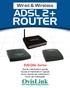 Wired & Wireless ADSL 2+ ROUTER. EVO-DSL Series. Quick installation guide Guide d installation rapide Guía rápida de instalación Guia de instalação