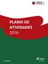 PLANO DE ATIVIDADES 2016