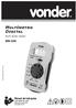 Multímetro Digital MDV Manual de Instruções Leia antes de usar Manual de instruciones Lea antes de usar. Multi-tester digital