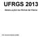UFRGS 2013 RESOLUÇÃO DA PROVA DE FÍSICA