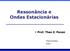Ressonância e Ondas Estacionárias Prof. Theo Z. Pavan
