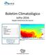 Boletim Climatológico Julho 2016 Região Autónoma dos Açores