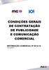 CONDIÇÕES GERAIS DE CONTRATAÇÃO DE PUBLICIDADE E COMUNICAÇÃO COMERCIAL