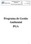 Programa de Gestão Ambiental PGA