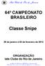64º CAMPEONATO BRASILEIRO ORGANIZAÇÃO