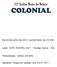 COLONIAL. 52º Leilão Noite do Nelore. Dia 06 de julho de 2017, quinta-feira, às 20:30h. Local: EXPO MONTES Montes Claros - MG.