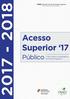 Acesso Superior 17. Público. Tudo sobre a candidatura ao Ensino Superior