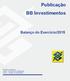 Publicação BB Investimentos Balanço do Exercício/2015
