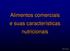 Alimentos comerciais e suas características nutricionais. Aulus Carciofi