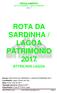 ROTA DA SARDINHA / LAGOA PATRIMONIO 2017
