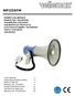 MP25SFM POWER MEGAPHONE KRACHTIGE MEGAFOON MEGAPHONE PUISSANT MEGÁFONO DE POTENCIA LEISTUNGSSTARKES MEGAPHON MOCNY MEGAFON MEGAFONE