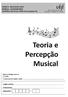 TEORIA E PERCEPÇÃO MUSICAL