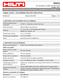 FICHA DE INFORMAÇÕES DE SEGURANÇA DE PRODUTO QUÍMICO. Revisão: 02 Data: 18/05/2012 Página: 1 /11. CP 601 S Elastômero selante corta fogo