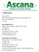 1. IDENTIFICAÇÃO. Nome: ASCANA Razão Social: Associação dos Plantadores de Cana do Médio Tietê CNPJ: / I.E.