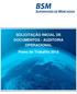 SOLICITAÇÃO INICIAL DE DOCUMENTOS - AUDITORIA OPERACIONAL Plano de Trabalho 2018