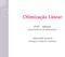 Otimização Linear. Profª : Adriana Departamento de Matemática. wwwp.fc.unesp.br/~adriana