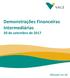 Demonstrações Financeiras Intermediárias 30 de setembro de 2017