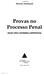 Provas no Processo Penal