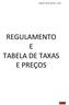 Freguesia de Vilar de Andorinho VN Gaia REGULAMENTO E TABELA DE TAXAS E PREÇOS