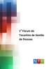 1o Fórum do Tocantins de Gestão de Pessoas