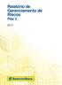 Relatório de Gerenciamento de Riscos Pilar 3 2T17