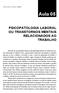 Aula 05 PSICOPATOLOGIA LABORAL OU TRANSTORNOS MENTAIS RELACIONADOS AO TRABALHO
