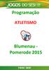 Programação ATLETISMO