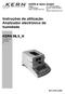 Instruções de utilização Analizador electrónico de humidade