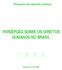 Pesquisa de opinião pública PERCEPÇÃO SOBRE OS DIREITOS HUMANOS NO BRASIL