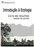 Introdução à Ecologia