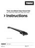 Instructions. Thule AeroBlade Edge Raised Rail. Load carrier 7501, 7501B, 7502, 7502B, 7503, 7503B, 7504, 7504B ISO E C