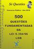 Questões fundamentadas Lei 9.394/96 - LDB