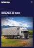 caminhões para longas distâncias scania G 360 Especificações Técnicas