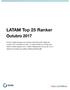 LATAM Top 25 Ranker Outubro 2017