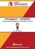 Português FAURGS. 100 Questões Corrigidas e Comentadas Parte 1.  Prof. Carlos Zambeli