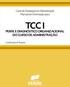 TCC I PERFIL E DIAGNÓSTICO ORGANIZACIONAL DO CURSO DE ADMINISTRAÇÃO. Curso de Graduação em Administração Manual de Orientação para