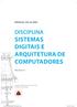 DISCIPLINA SISTEMAS DIGITAIS E ARQUITETURA DE COMPUTADORES