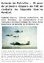 Aviação de Patrulha 70 anos do primeiro disparo da FAB em combate na Segunda Guerra Mundial