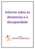 Informe sobre as demencias e a discapacidade