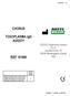 CHORUS. TOXOPLASMA IgG AVIDITY REF DIESSE Diagnostica Senese S.p.A. Via delle Rose, Monteriggioni (Siena) Italy IT/EN/ES/PT 1/17