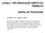 LEGALE - PÓS GRADUAÇÃO DIREITO DO TRABALHO. Sujeitos até Terceirização. Professor: Dr. Rogério Martir