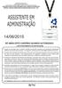 ASSISTENTE EM ADMINISTRAÇÃO