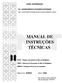 MANUAL DE INSTRUÇÕES TÉCNICAS