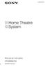 (1) Home Theatre System. Manual de instruções HT-DDWG Sony Corporation