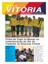 Jovens colaboradores da Vitória exibem as camisas temáticas da Copa do Mundo entregues no Dia do Trabalho