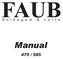 FAUB. Manual 475 / 585