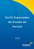 Perfil Exportador do Estado do Paraná