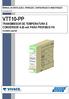 VTT10-PP. TRANSMISSOR DE TEMPERATURA E CONVERSOR 4-20 ma PARA PROFIBUS PA modelo painel MANUAL DE INSTALAÇÃO, OPERAÇÃO, CONFIGURAÇÃO E MANUTENÇÃO