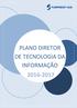 PLANO DIRETOR DE TECNOLOGIA DA INFORMAÇÃO