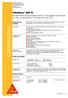 Construction. Sikafloor 300 N. Descrição do produto. Dados do produto. Dados técnicos. Ficha de Produto. Características / Vantagens